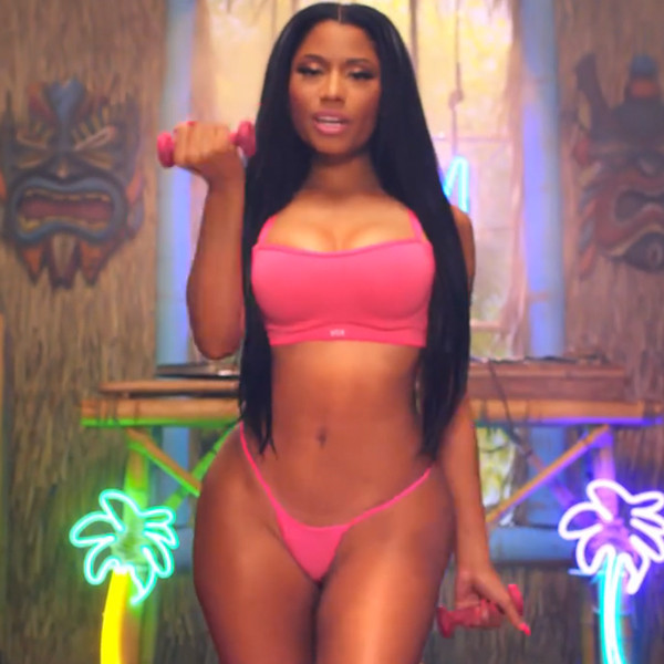 Nicki Minaj’s Tiny Pink Anaconda Music Video G String