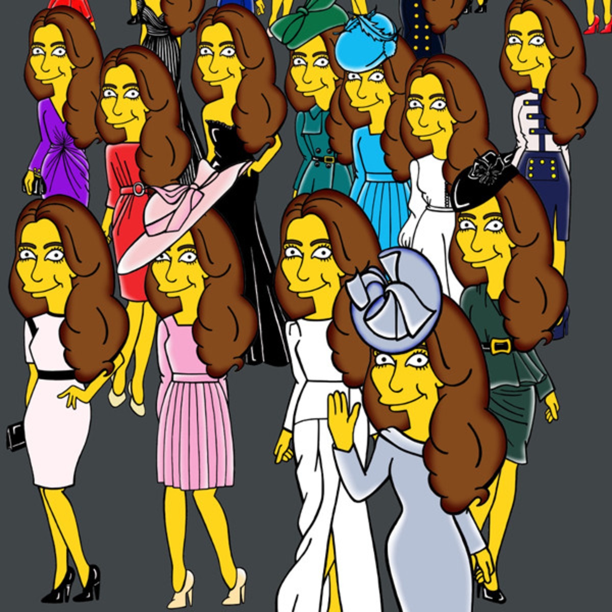 Every Kate Middleton Outfit Ever (in Simpsons Mode) - E! Online
