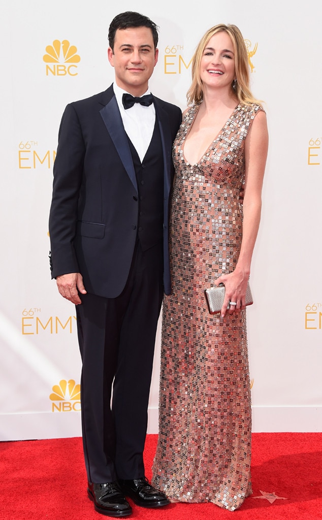 Jimmy Kimmel & Molly McNearney from 2014 Emmys: Red Carpet Couples | E ...