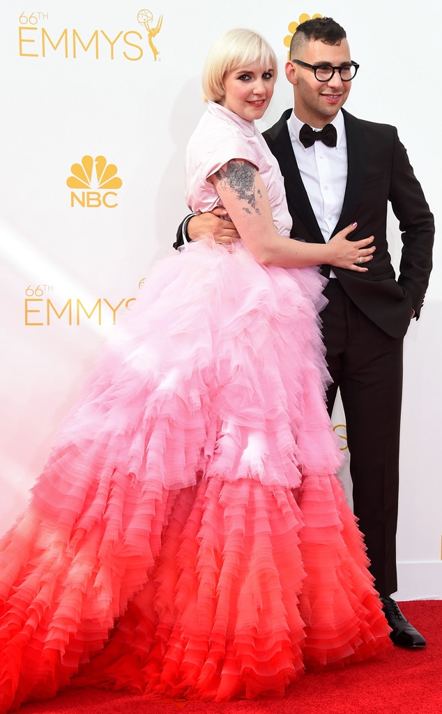 Lena Dunham, Jack Antonoff, Emmy Awards 2014