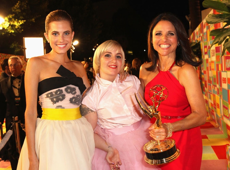 Allison Williams, Lena Dunham, Julia Louis-Dreyfus, 2014 Emmy's, Party Pics