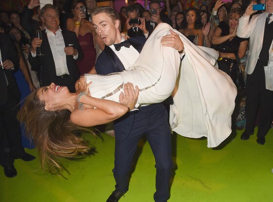 Sofía Vergara Suffers a Nip Slip While Dancing With Derek Hough at Emmys Party! See the Pics | E
