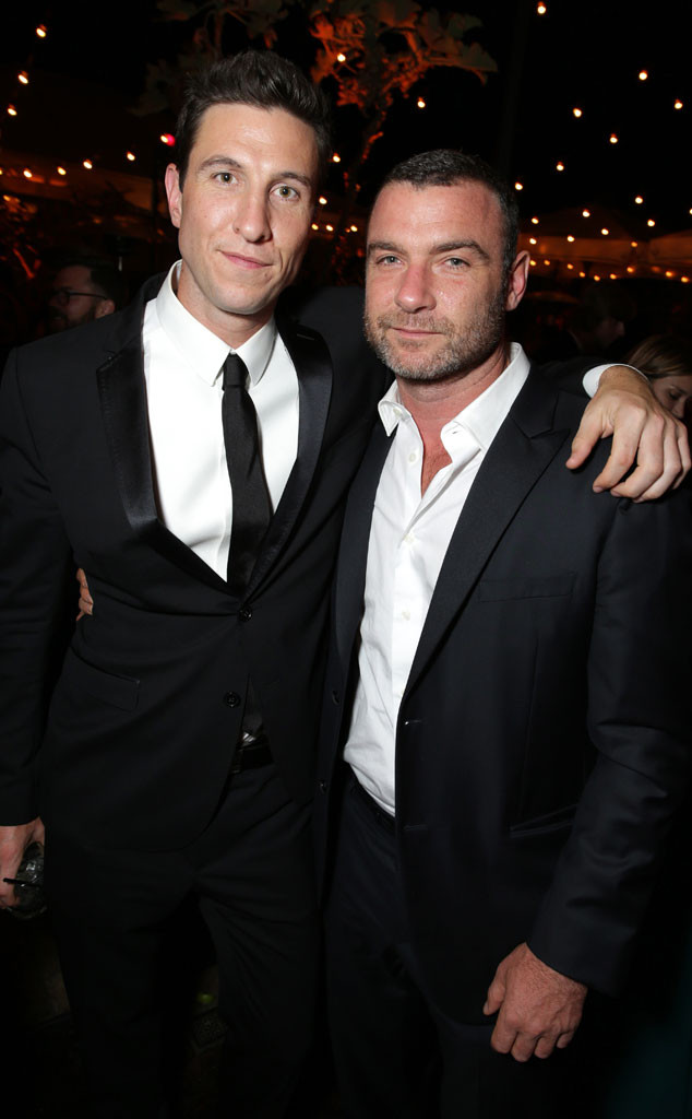 Pablo Schreiber, Liev Schreiber, Party Pics, 2014 Emmys