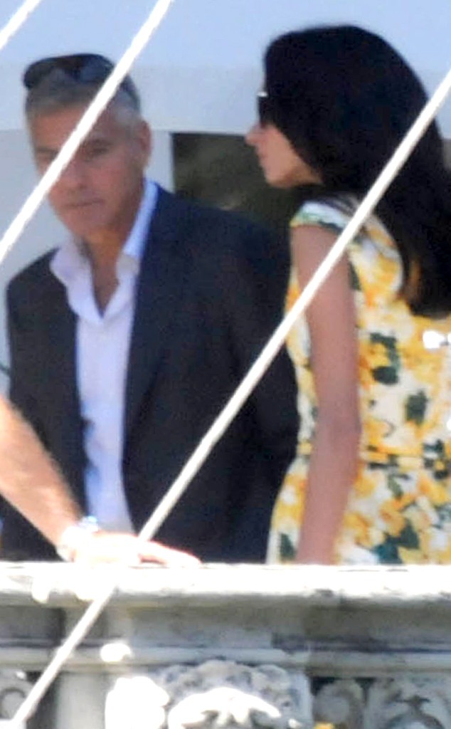 Amal Alamuddin Visits Fiancé George Clooney on Set in Italy: See the ...