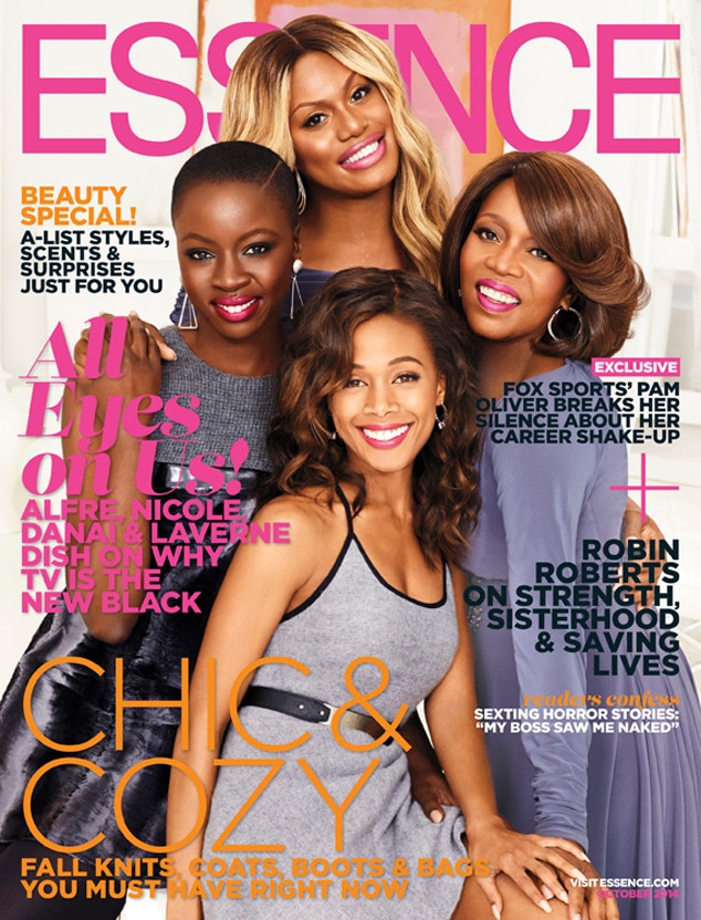 Alfre Woodward, Nicole Beharie, Laverne Cox, Danai Guri, Essence Magazine