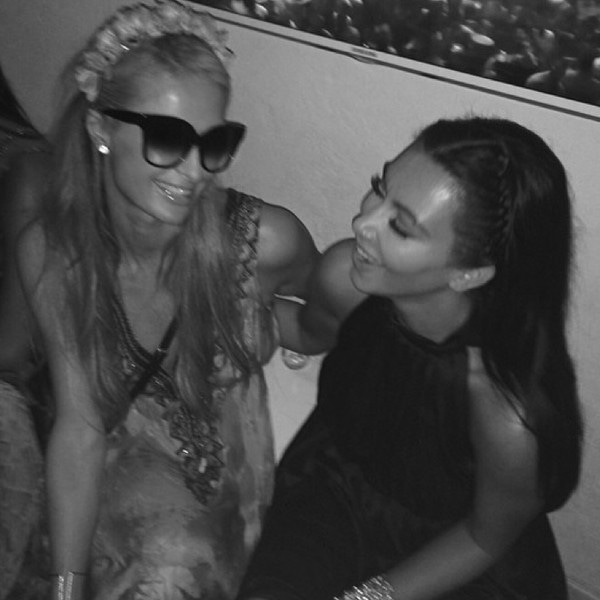 Paris Hilton, Kim Kardashian, Instagram