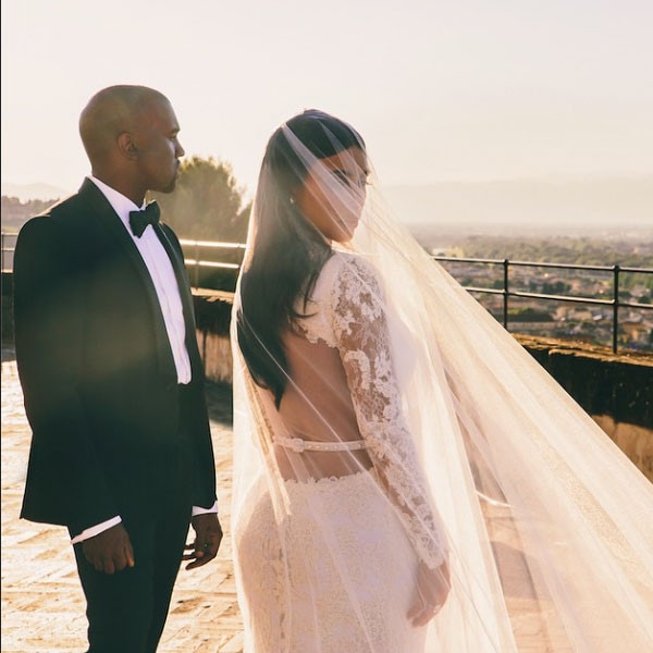 Kim Kardashian, Kanye West, Instagram, Wedding