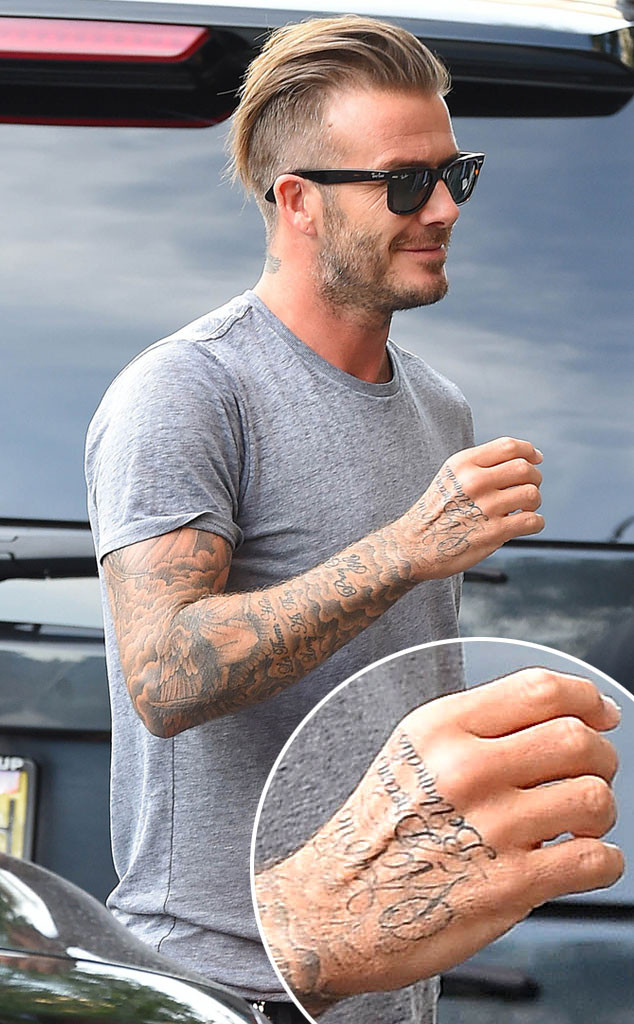 David Beckham, Tattoo