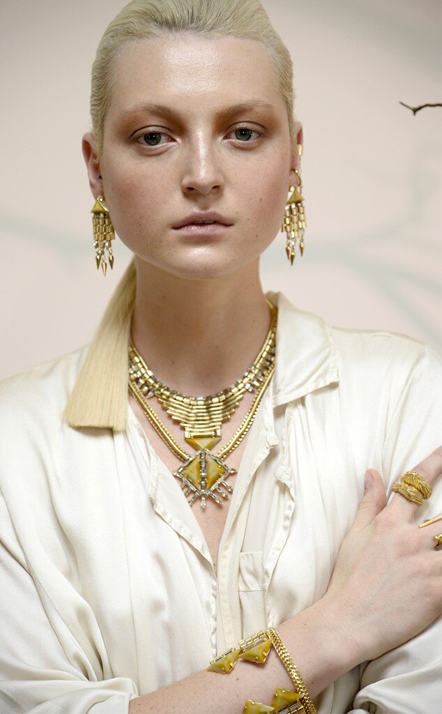Golden Jewelry from NYFW Spring 2015 Best Accessories E! News