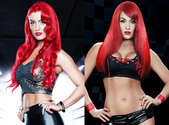 See All of the Total Divas With Eva Marie's Fiery Red Hair ...