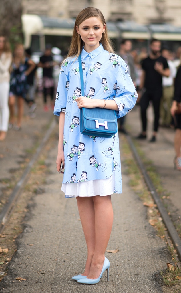 Kristina Bazan from Street Style: Milan Fashion Week Spring 2015 | E! News