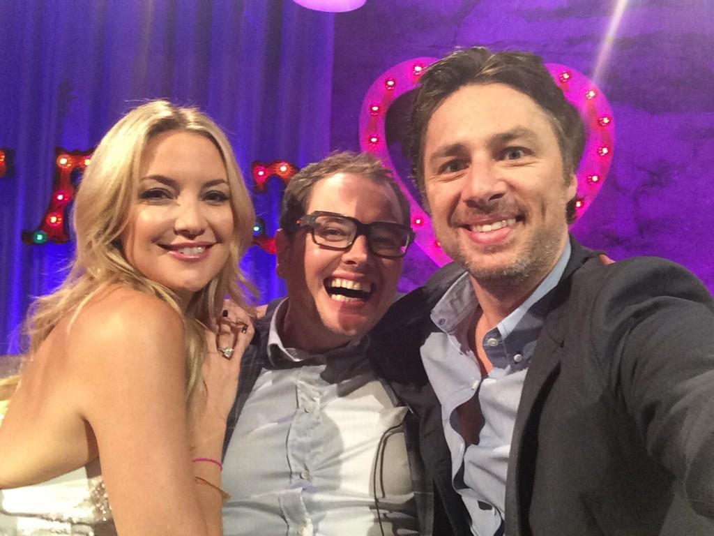 Kate Hudson, Zach Braff, Chatty Man