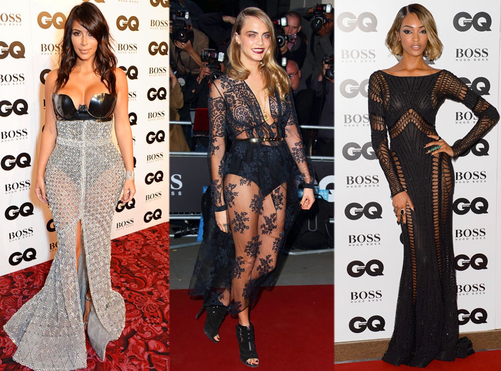 Kim Kardashian, Cara Delevingne, Jourdan Dunn, GQ Man of the Year Awards