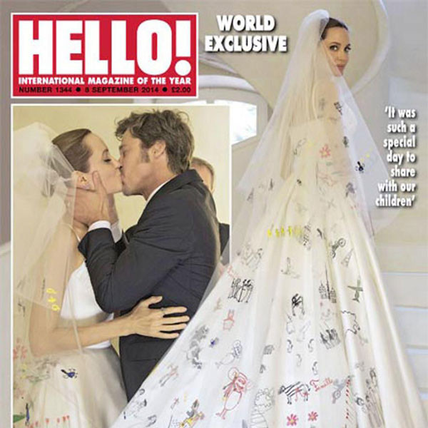 Angelina Jolie & Brad Pitt Kiss for First Time as Married