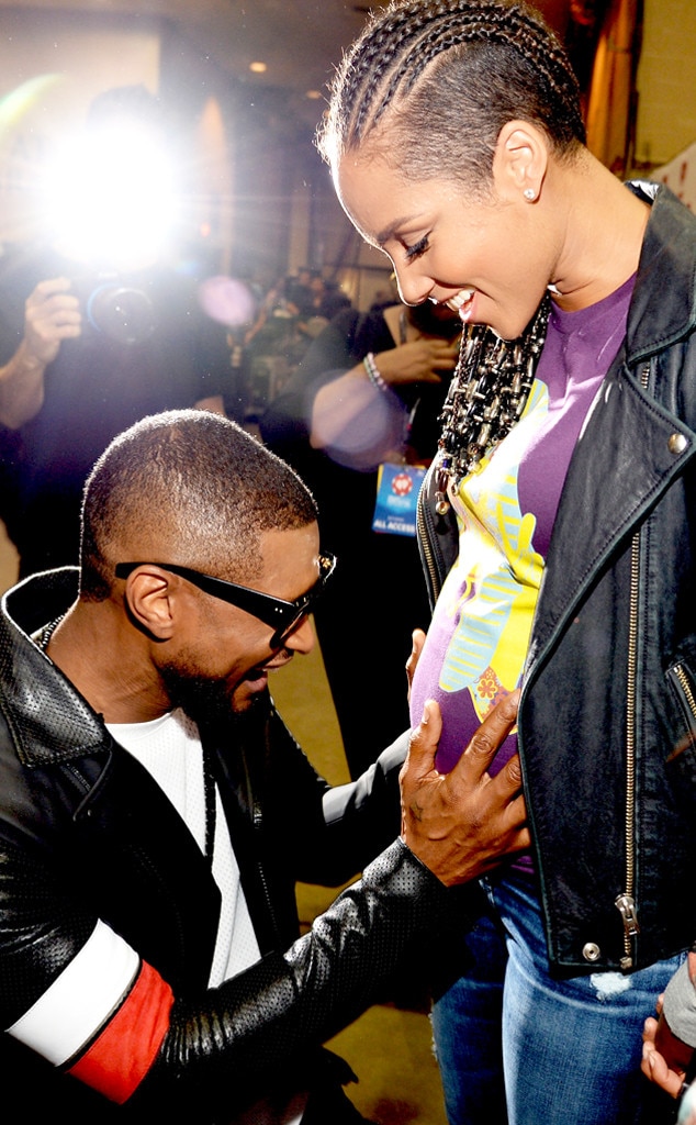 Usher and Alicia Keys from 2014 iHeartRadio Music Festival | E! News