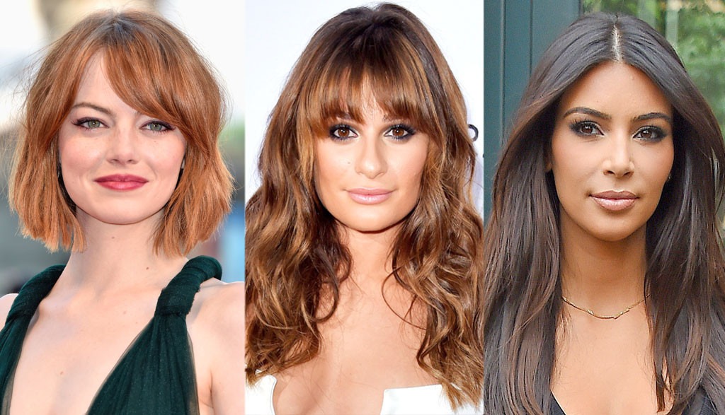 Fall Hair, Emma Stone, Lea Michele, Kim Kardashian
