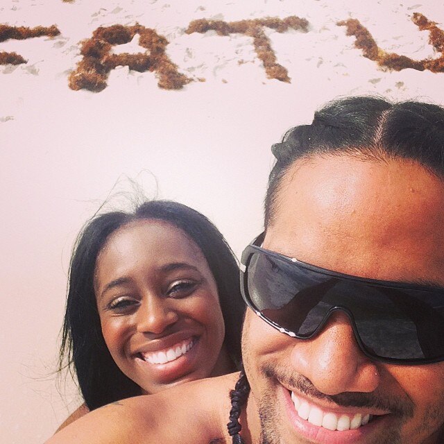 Mr. and Mrs. Fatu from Jon and Trinity Fatu's Total Divas Love Story