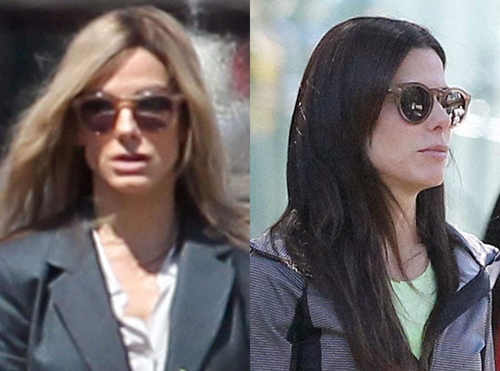 Sandra Bullock Is Back to Brunette Was Her Blond Hair a Wig