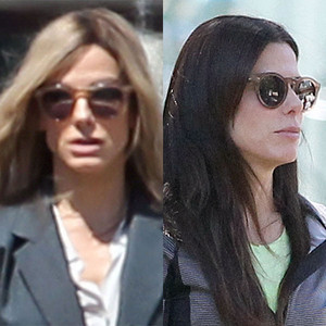 Sandra Bullock Is Back To Brunette Was Her Blond Hair A Wig E