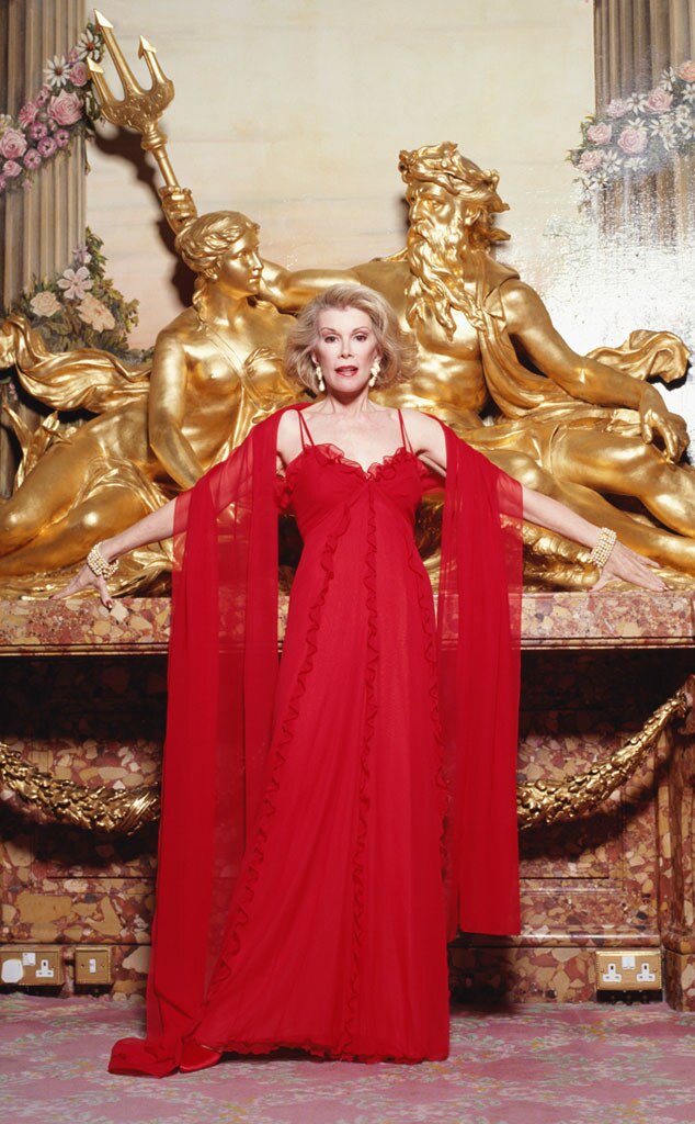 Red Hot from Joan Rivers' Red Carpet Style Through the Years E! News
