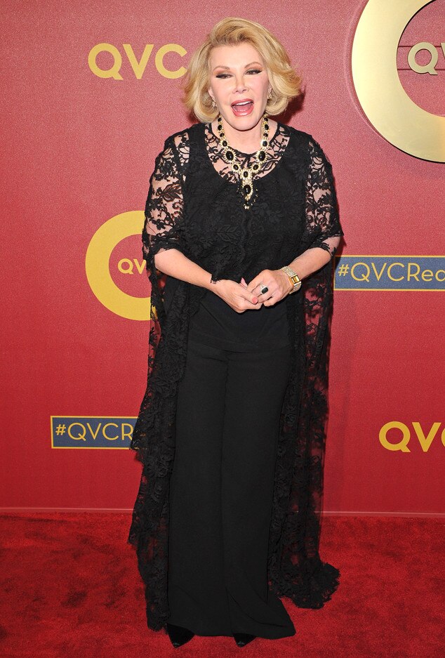 All Noir from Joan Rivers' Red Carpet Style Through the Years E! News