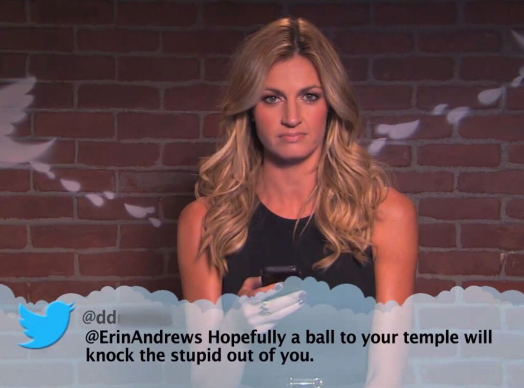 Erin Andrews From Celebrity Mean Tweets From Jimmy Kimmel Live E News