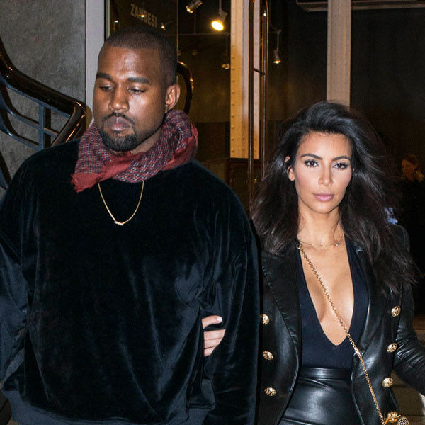 Kim Kardashian Shows Major Cleavage and Licks Kanye West's