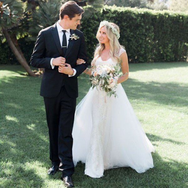 Ashley tisdale monique discount lhuillier wedding dress