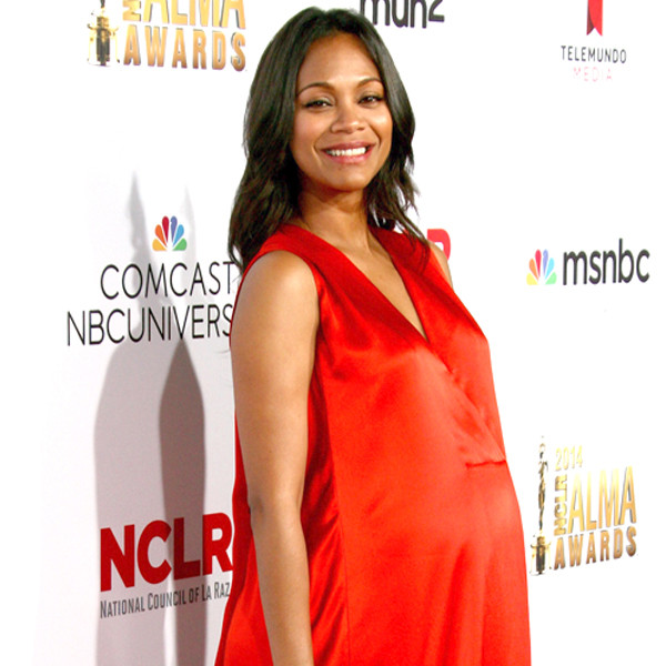 Zoe Saldana Did Her Own Hair for the Latin Grammys