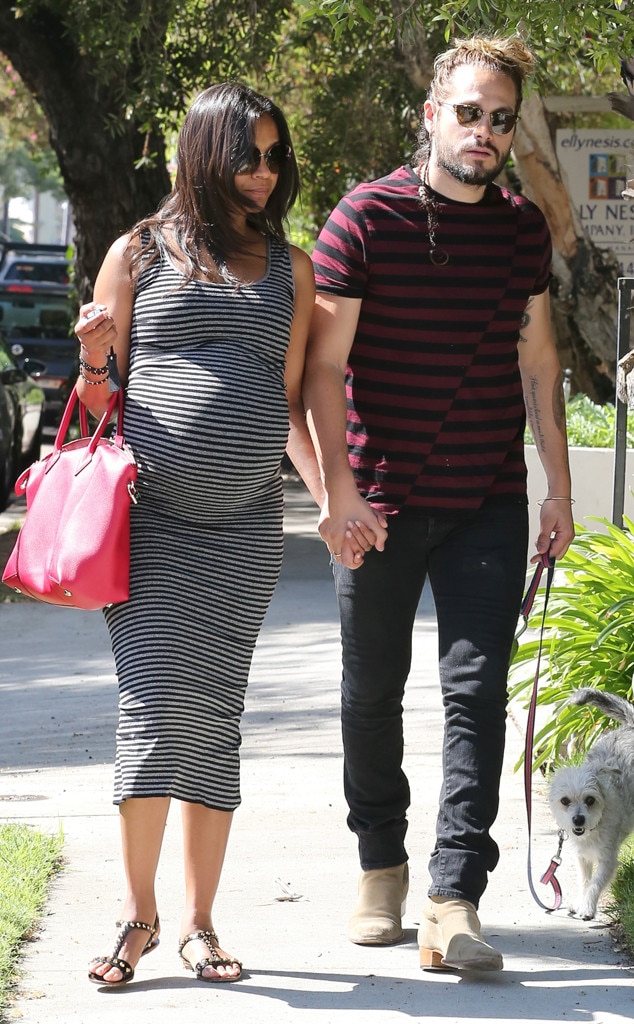 Family Outing from Zoe Saldana’s Pregnancy Style | E! News