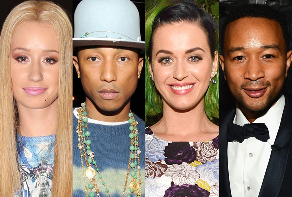 Iggy Azalea, Pharrell Williams, Katy Perry, John Legend