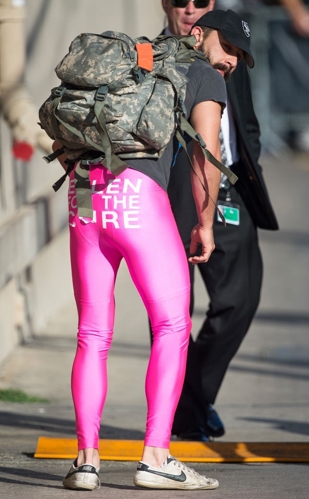 Shia LaBeouf, Ellen For The Cure Pink Pants