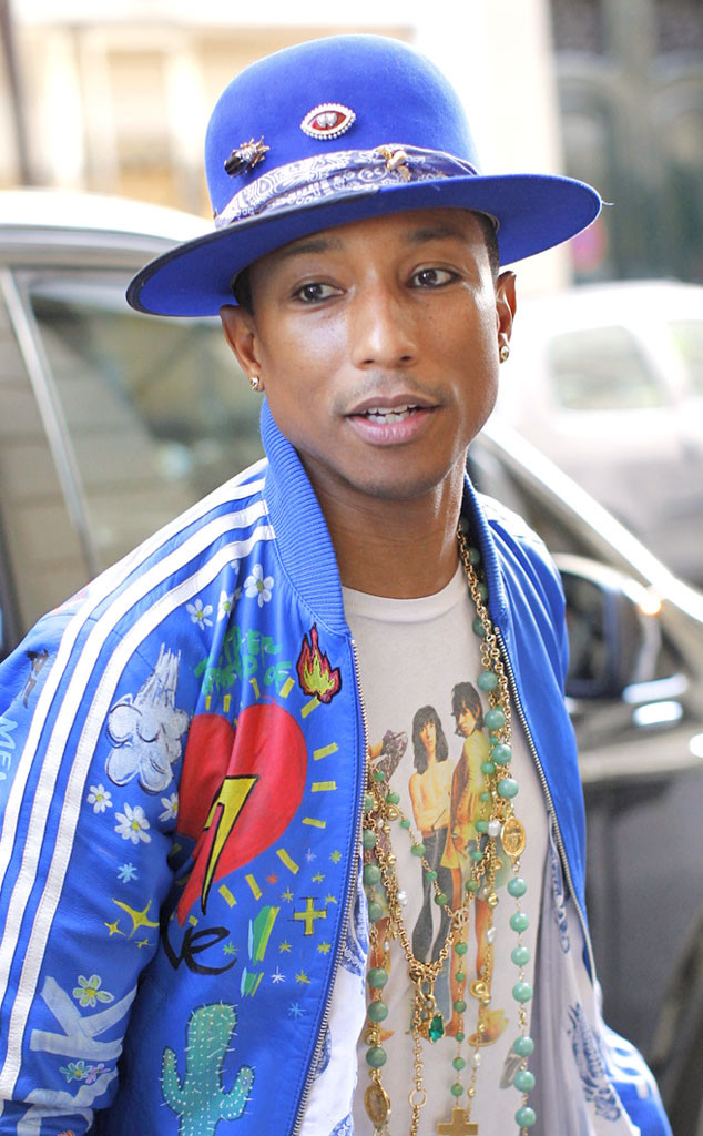 Pharrell Williams Works Some Serious Guyliner in Paris - E! Online - UK