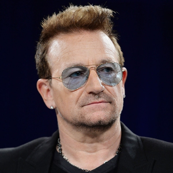 Why does bono wear cheap orange glasses