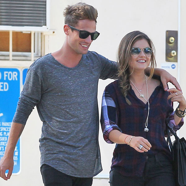 Lucy Hale Gets Cozy With Beau Adam Pitts - E! Online
