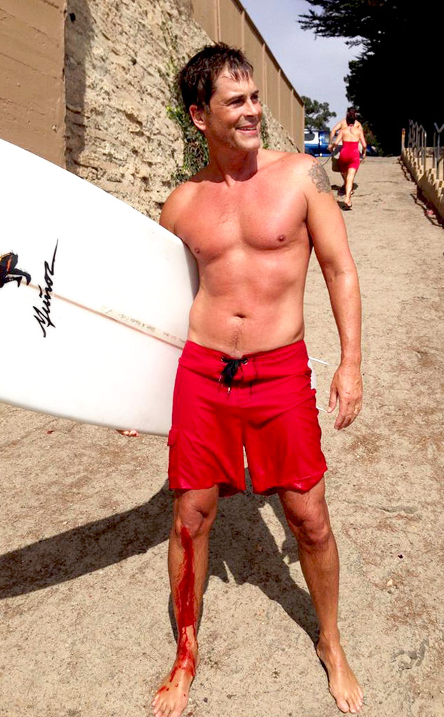 Rob Lowe Gets Injured While Surfing, Still Looks Hot While 