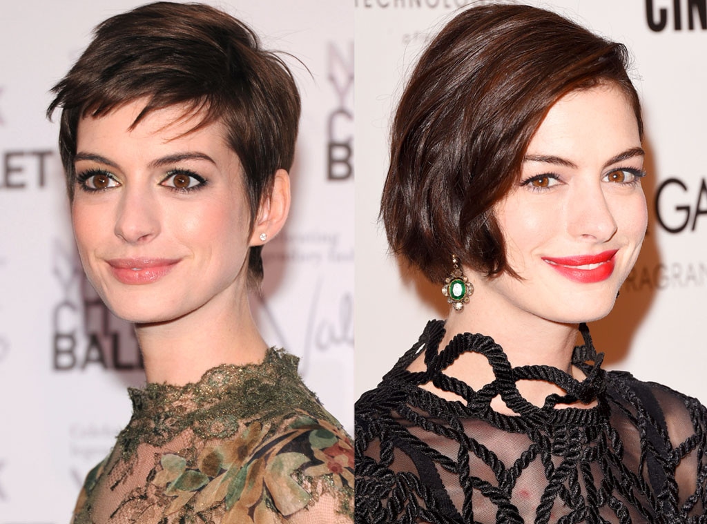 Anne Hathaway, Hair