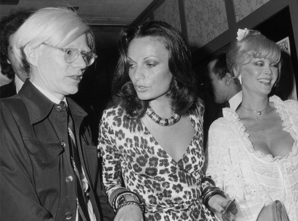 Diane von Furstenberg,  Andy Warhol, Monique Van Vooren