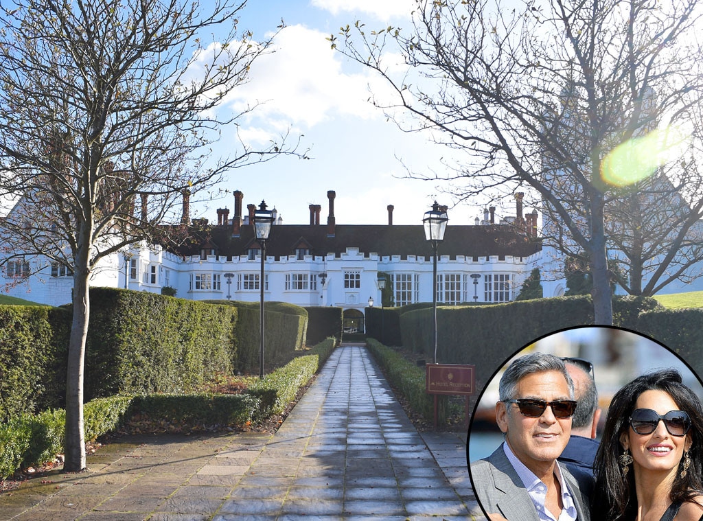 George Clooney, Amal Alamuddin, Dinner Party, Danesfield House Hotel