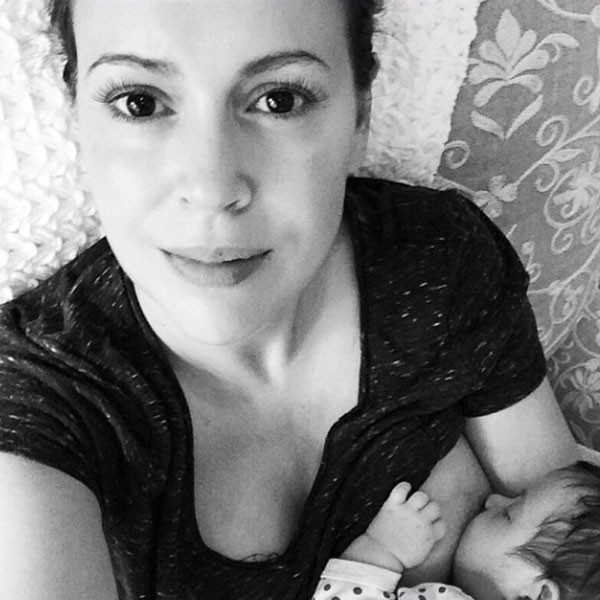 Alyssa Milano Breastfeeds Elizabella—See the Pic!