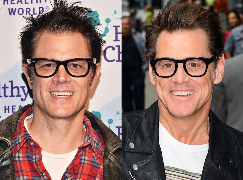 Johnny Knoxville, Jim Carrey, Twins Born Years Apart