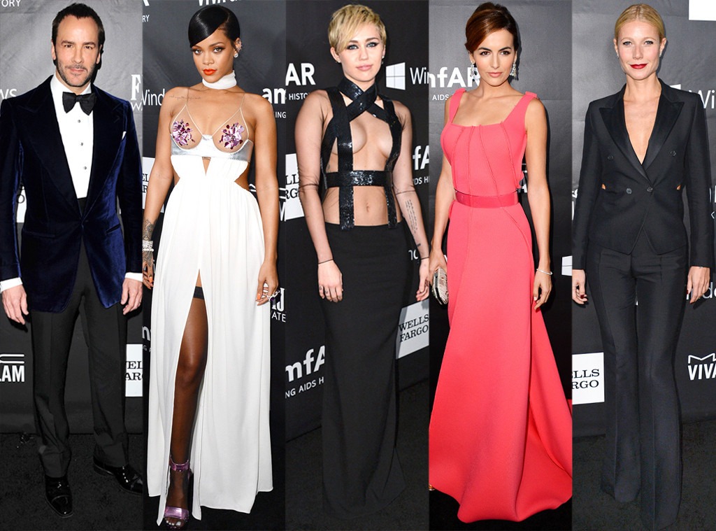 amfAR Best Looks, Tom Ford, Rihanna, Miley Cyrus, Camilla Belle, Gwyneth Paltrow