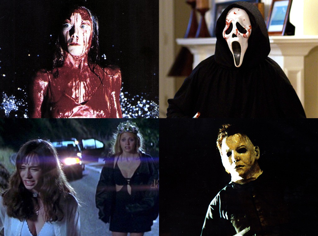 Scream,Carrie, I Know What you did Last Summer, Halloween