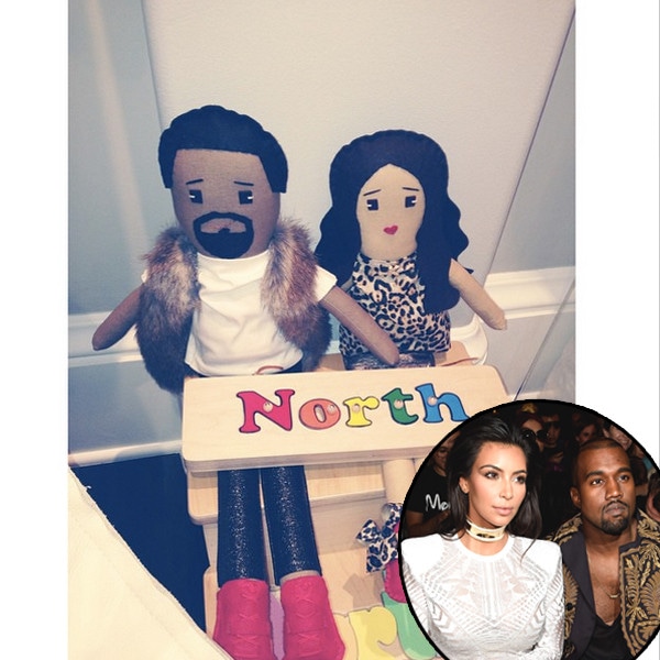 Kim Kardashian, Kanye West, Dolls, Instagram