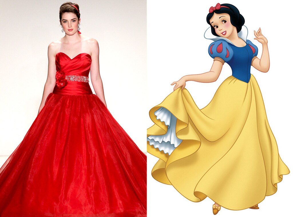 Snow White From Alfred Angelo s Disney Princess Wedding Gowns E News