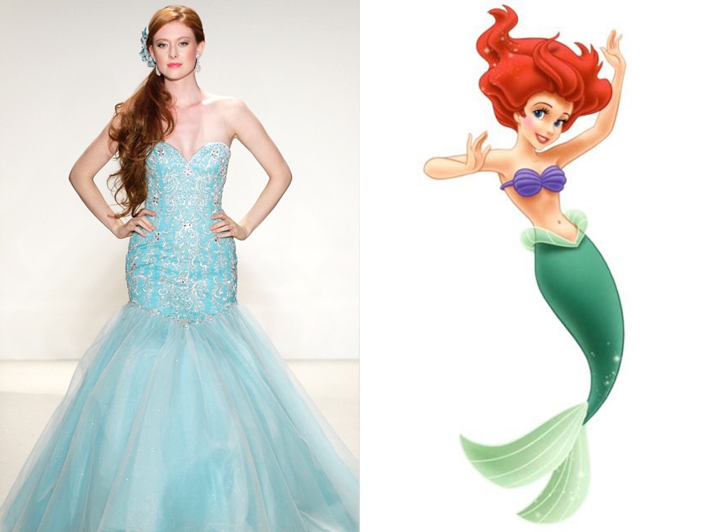 Ariel From Alfred Angelo S Disney Princess Wedding Gowns E News
