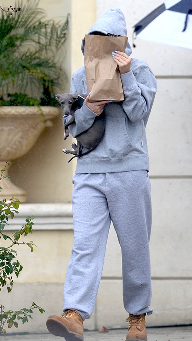 Kylie jenner 2024 grey sweatpants