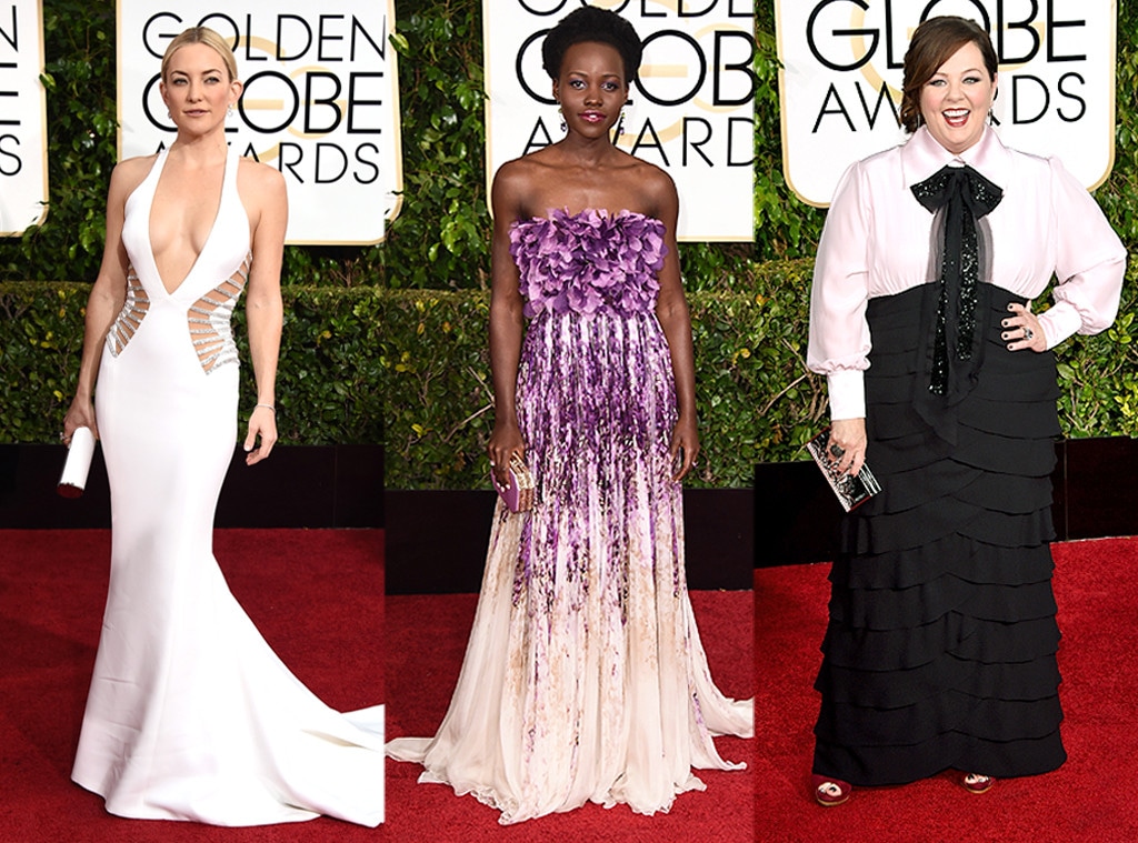 Kate Hudson, Lupita N'ongo, Melissa McCarthy, Golden Globes