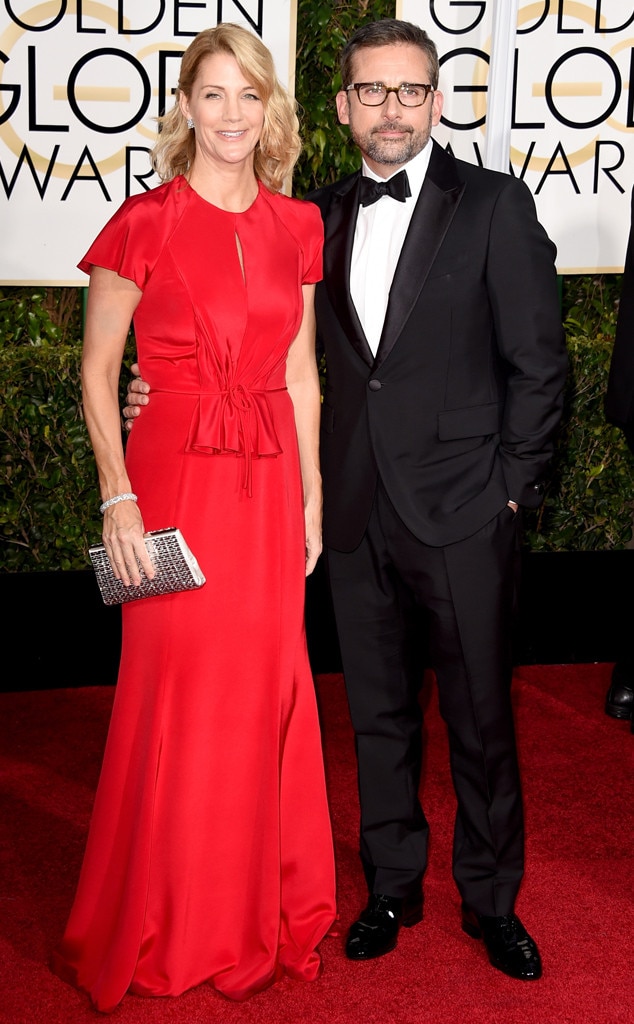 Steve & Nancy Carell from Couples at the 2015 Golden Globes | E! News