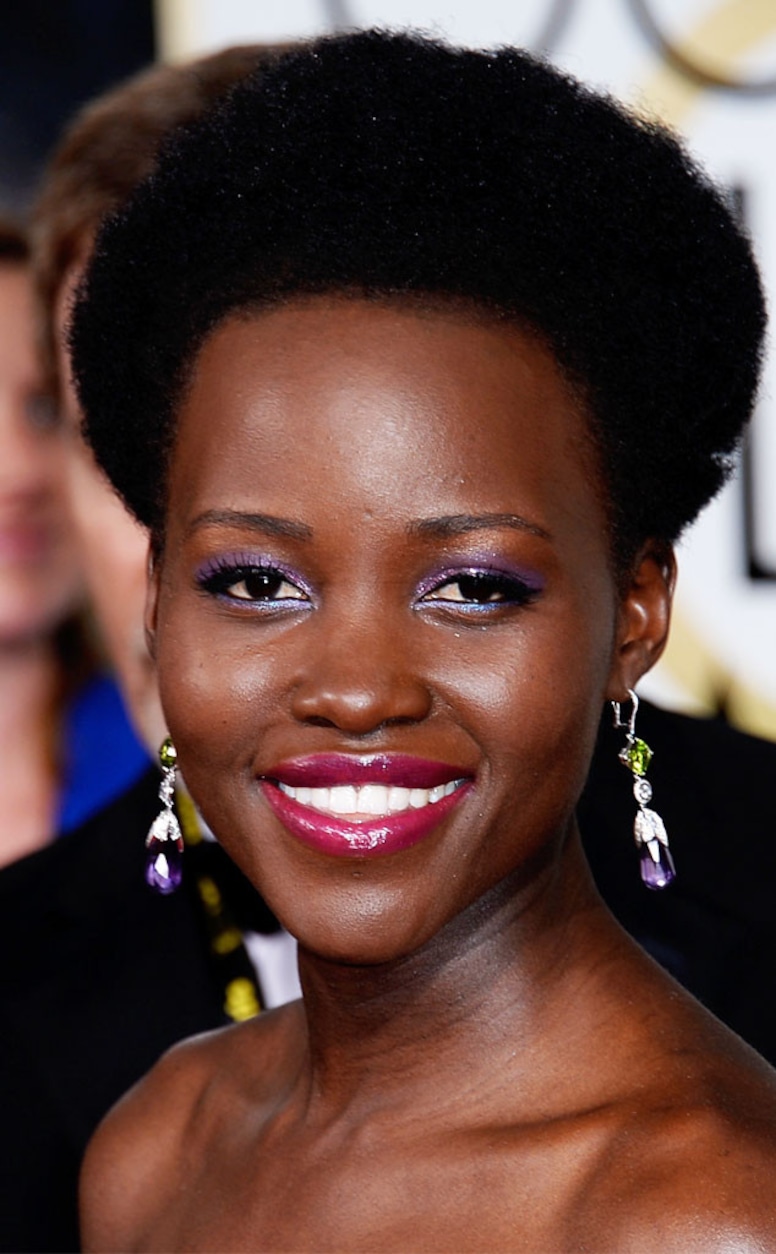 Best Beauty Looks, Golden Globes, Lupita Nyong'o